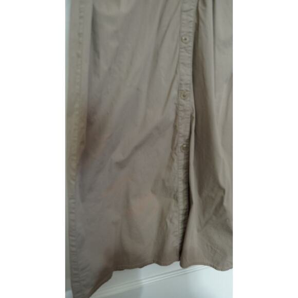 Saunders Beige Ruched Shirt Dress Sz 16 - Picture 7 of 11